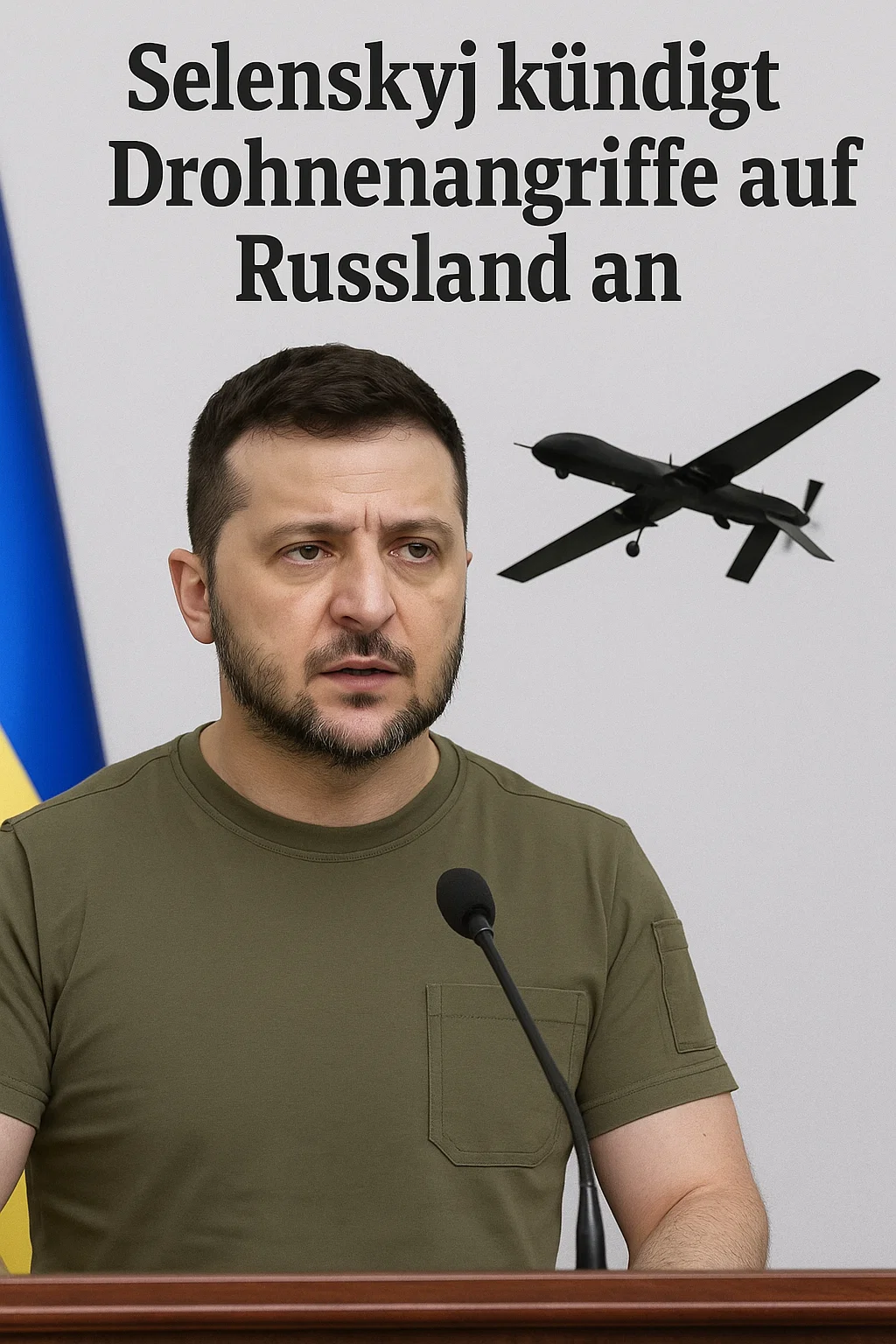 Wolodymyr Selenskyj spricht über neue Waffen und Drohnenangriffe auf Russland