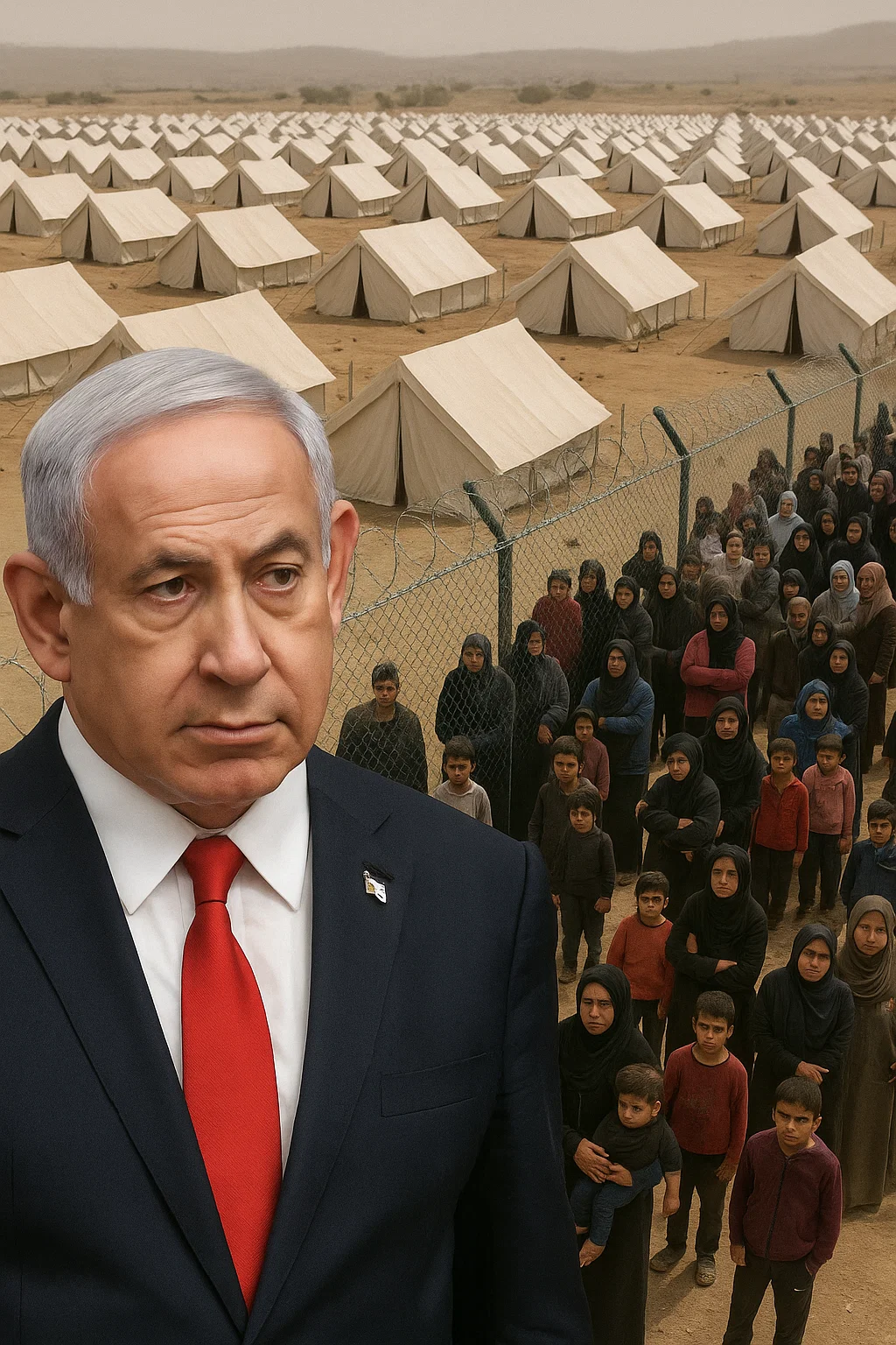 Benjamin Netanjahu spricht über Umsiedlungsplan für Palästinenser im Gazastreifen
