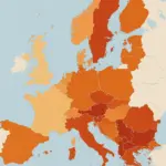 Karte mit Verteilung rechtspopulistischer Parteien in Europa 2025