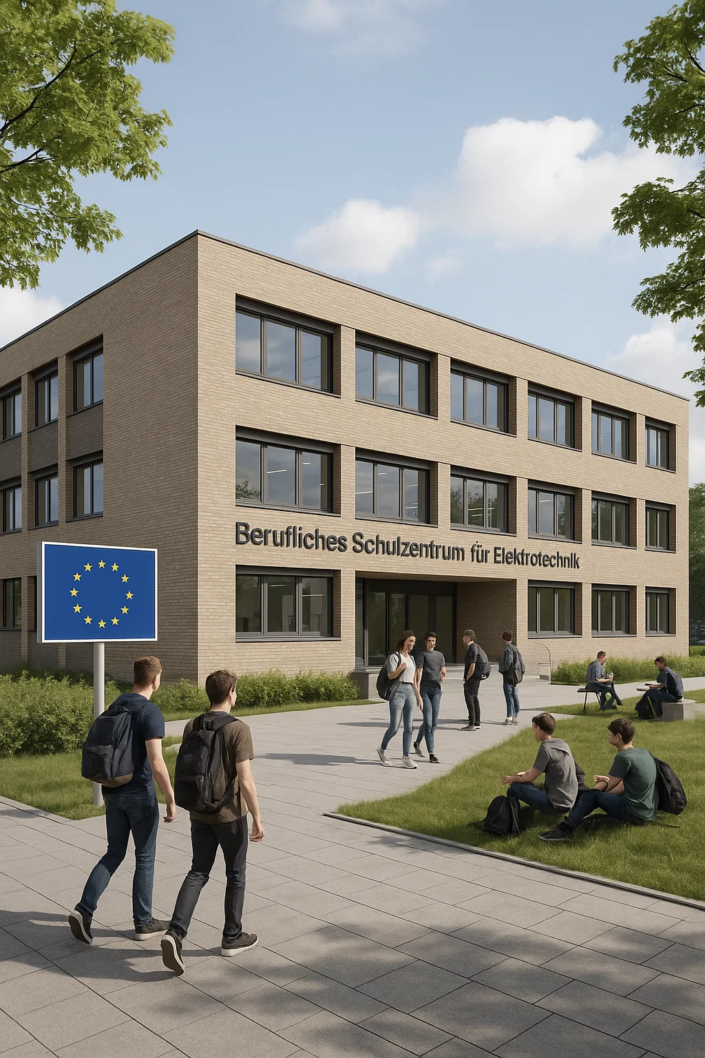 Neubau des Berufsschulzentrums Elektrotechnik in Dresden-Prohlis