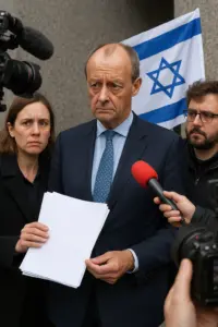 Friedrich Merz bei Pressekonferenz zur Israel-Politik