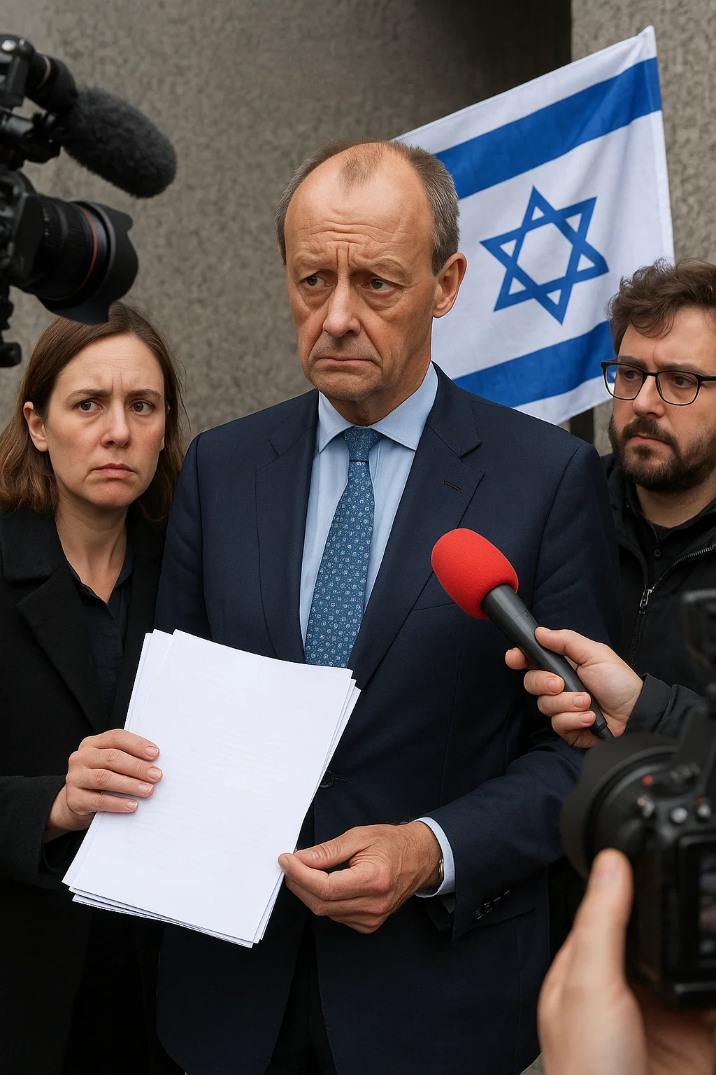 Friedrich Merz bei Pressekonferenz zur Israel-Politik