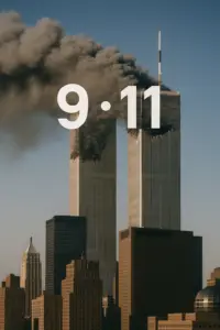 Einsturz des World Trade Centers am 11. September 2001 nach den Terroranschlägen in New York.