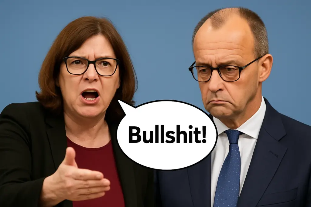 🐂💬 Wenn „Bullshit“-Bärbel den Kanzler disst – Merz im Dauerfeuer