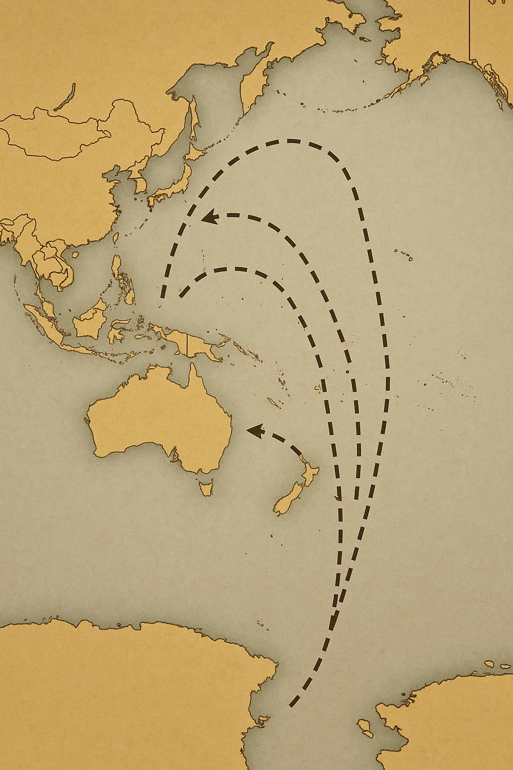 Indigener Stamm im Amazonasgebiet am Flussufer, traditionelle Boote und Hütten im Hintergrund.