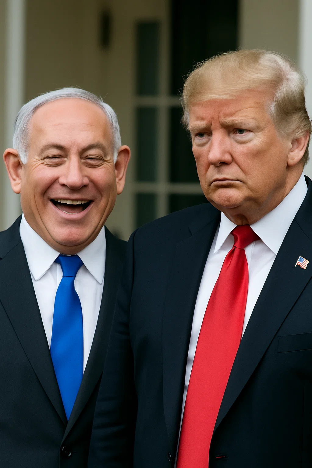 Donald Trump wütend im Oval Office während einer Beratung