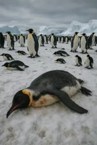 Pinguin-Kolonie in der Antarktis bedroht durch Vogelgrippe H5N1