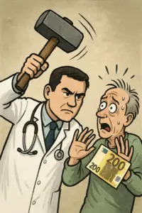 Patienten sollen 200 Euro zahlen, wenn sie ohne Hausarzt-Überweisung direkt zum Facharzt gehen