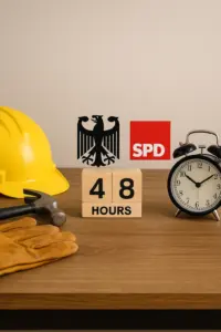 Symbolbild Arbeitszeit – Union und SPD planen eine Reform des Arbeitszeitgesetzes mit 48-Stunden-Woche