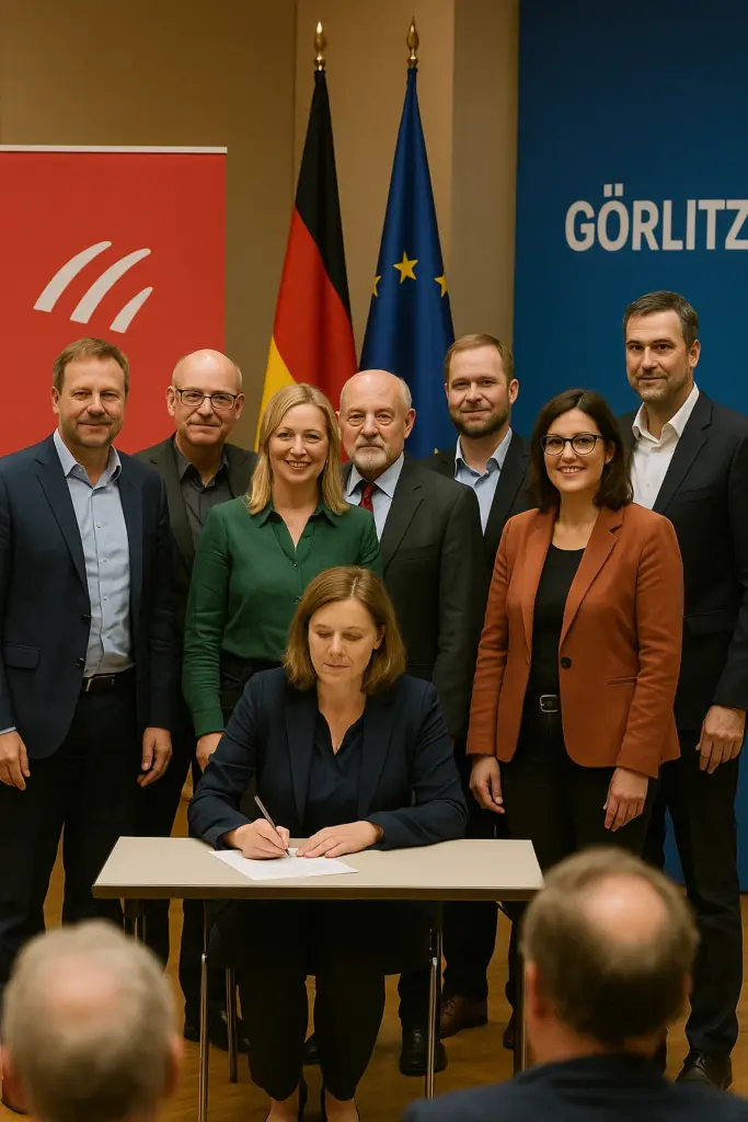 Mitglieder des BSW bei der Gründung des Kreisverbands Görlitz – Symbolbild für Parteiaufbau im Landkreis