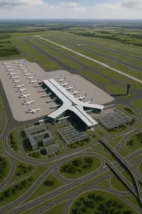 Geplanter Mega-Flughafen CPK in Polen – internationales Drehkreuz nahe Warschau
