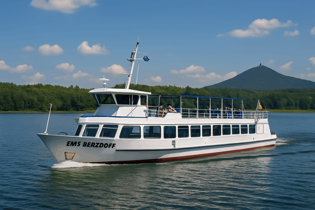 Nach Menzel-Verhaftung: Schifffahrt auf dem Berzdorfer See fährt weiter – Imbiss auf der Landeskrone bleibt geöffnet