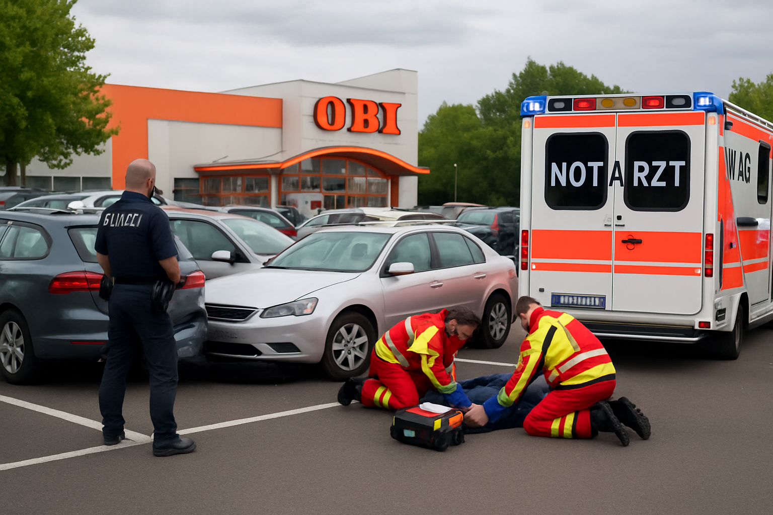 Tödlicher Unfall auf Parkplatz in Hoyerswerda – Senior verunglückt beim Ausparken