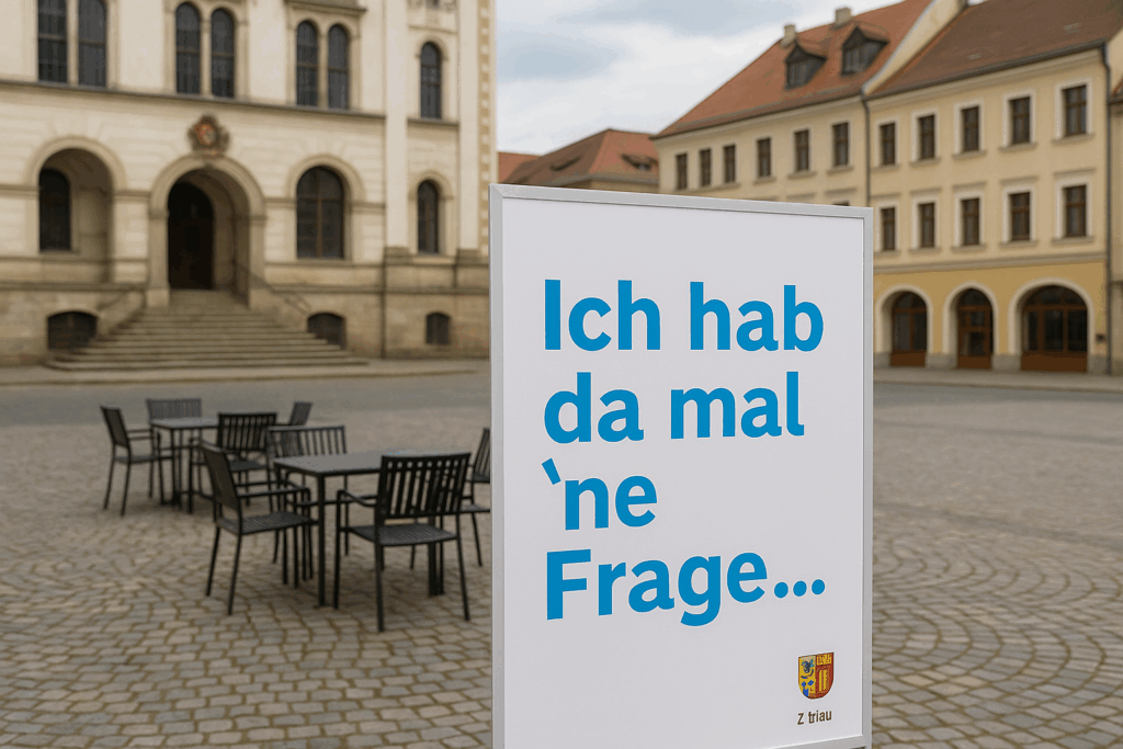 Offene Worte auf dem Marktplatz – OB Zenker lädt zur Bürgersprechstunde