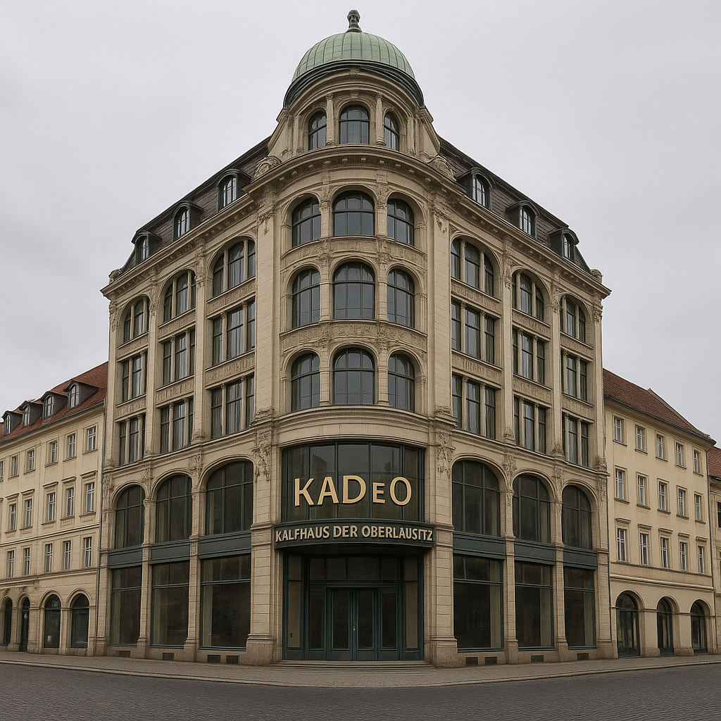 Visualisierung des Umbaus zum Kaufhaus der Oberlausitz – Leuchtturmprojekt für Görlitz