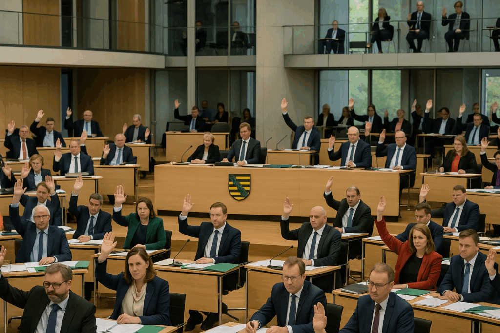 Sachsen: Mehrheit für neuen Landeshaushalt – Finanzstreit nach wochenlanger Debatte beendet