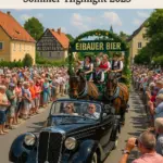 Oldtimer und Festwagen beim Bierzug Eibau 2025