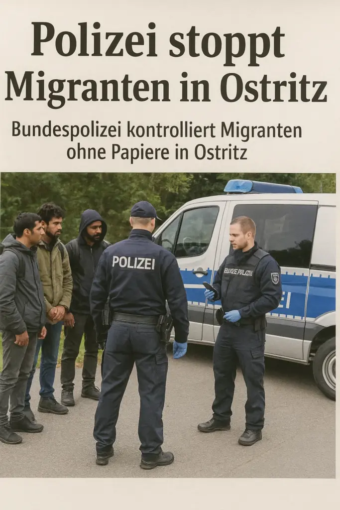 Bundespolizei kontrolliert Migranten ohne Papiere in Ostritz