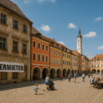 Leerstehendes Ladenlokal mit Kunstinstallation in Zittau – Symbol für kreative Zwischennutzung