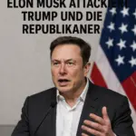 Elon Musk spricht auf einer Pressekonferenz über die Gründung der America Party