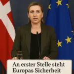 Dänische Ministerpräsidentin Mette Frederiksen präsentiert die EU-Ratspräsidentschaft 2025