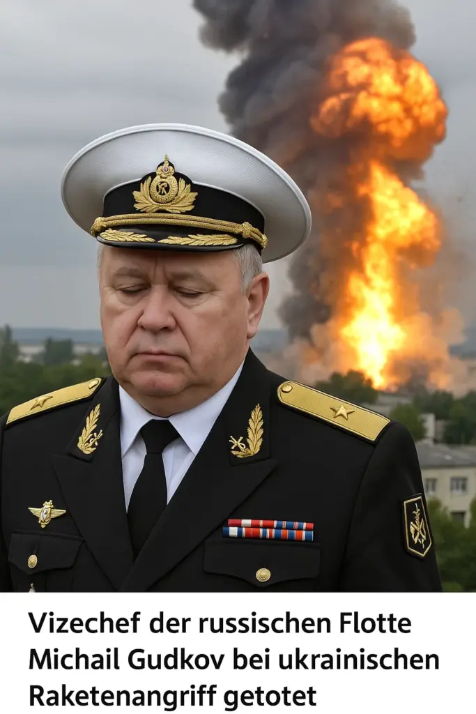Der Vizechef der russischen Flotte, Michail Gudkow, starb bei einem ukrainischen Raketenangriff auf einen Kommandoposten in Kursk.