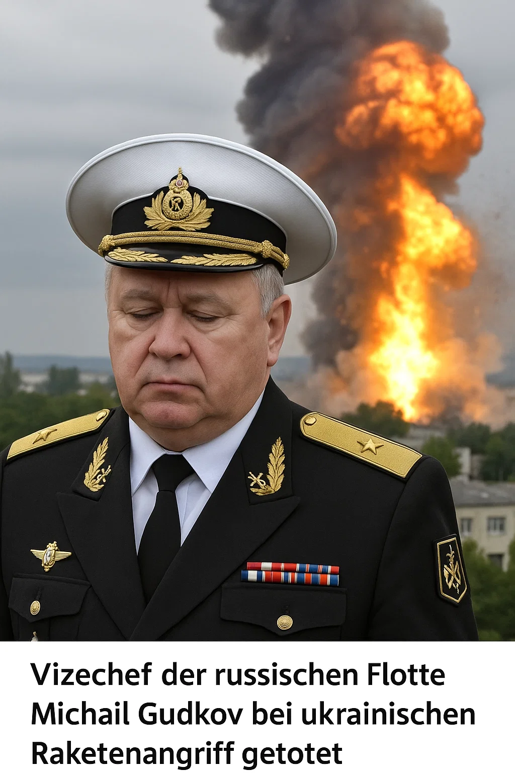 Der Vizechef der russischen Flotte, Michail Gudkow, starb bei einem ukrainischen Raketenangriff auf einen Kommandoposten in Kursk.