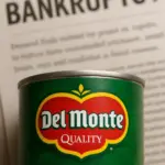 Logo von Del Monte Foods auf Produktregal – Traditionsmarke in der Insolvenz