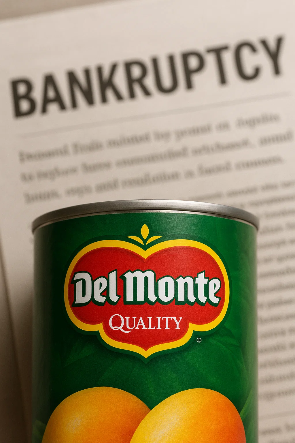 Logo von Del Monte Foods auf Produktregal – Traditionsmarke in der Insolvenz