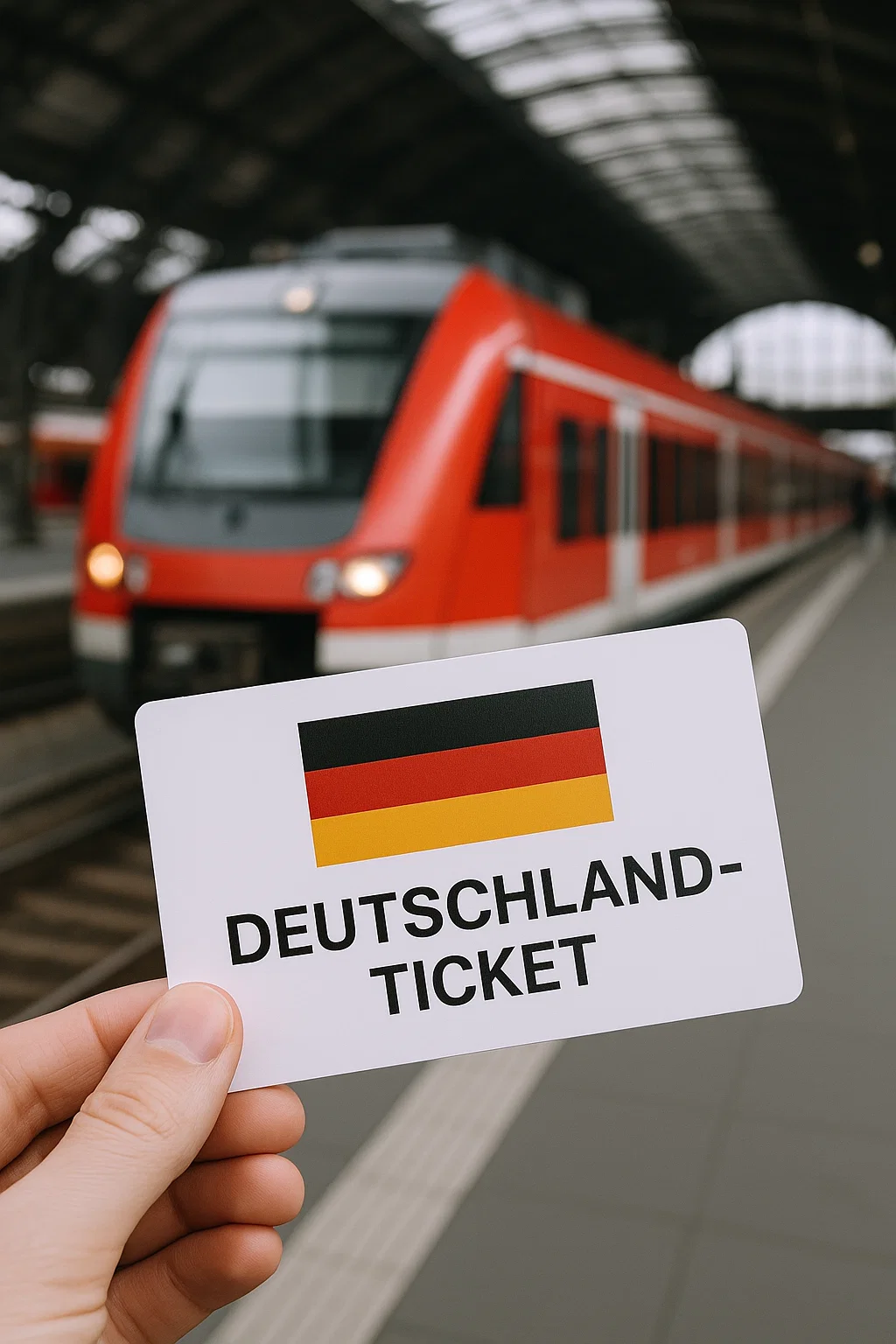Fahrgäste verlassen einen Regionalzug mit Deutschlandticket