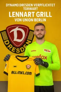 Lennart Grill wechselt von Union Berlin zu Dynamo Dresden als neuer Torwart