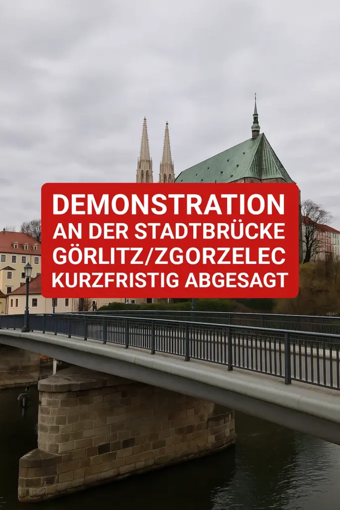 🚫 Demonstration an der Stadtbrücke Görlitz/Zgorzelec kurzfristig abgesagt
