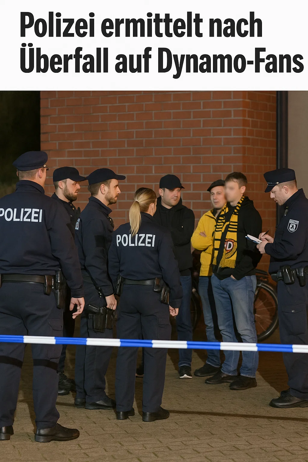 Zwei junge Dynamo-Fans in Thüringen von maskierten Tätern überfallen