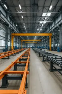 Leere Maschinenhalle bei Vulkan Technic nach Insolvenzmeldung