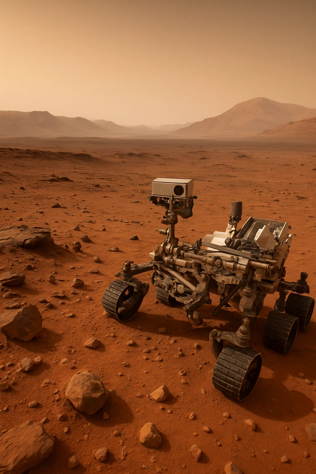 NASA-Rover Curiosity untersucht Gesteinsformation mit Karbonaten auf dem Mars