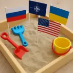 Symbolbild zur Propaganda-Zeichentrickserie aus Russland mit Baby-Politikern