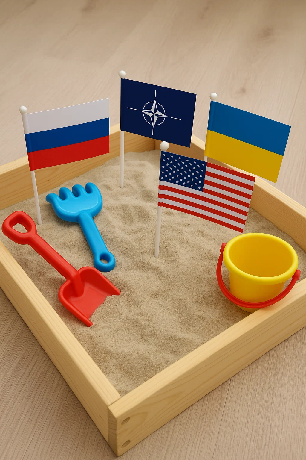 Symbolbild zur Propaganda-Zeichentrickserie aus Russland mit Baby-Politikern