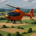 Wolfgang Grupp wurde per Rettungshubschrauber ins Krankenhaus eingeliefert