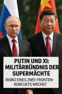 Russische und chinesische Militärfahrzeuge bei gleichzeitigen Manövern – symbolischer Zwei-Fronten-Konflikt