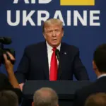 US-Präsident Donald Trump spricht über Waffenlieferungen an die Ukraine