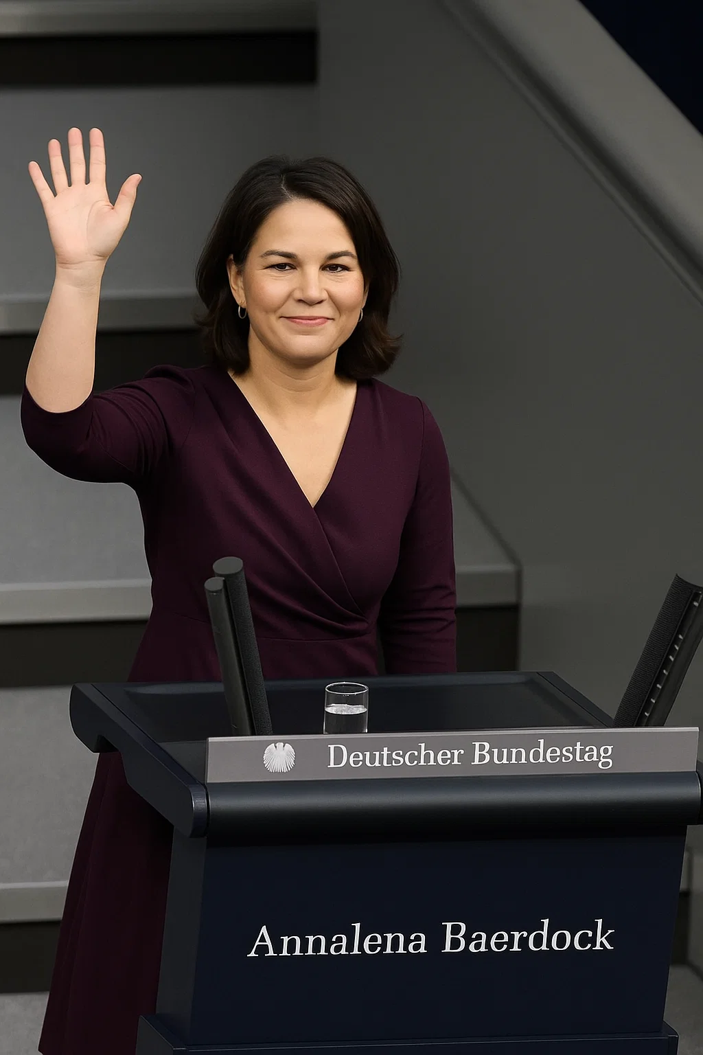 Annalena Baerbock spricht bei ihrer Abschiedsrede im Deutschen Bundestag