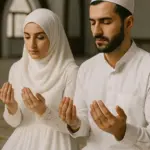 Symbolfoto: Muslimisches Ehepaar bei einer religiösen Zeremonie