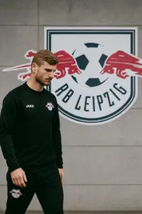 Timo Werner im Trikot von RB Leipzig – Training am Cottaweg