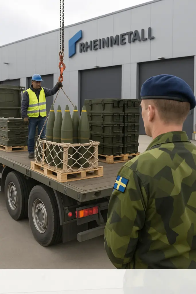 💣 Schweden bestellt bei Rheinmetall – Munitionsauftrag über 360 Millionen Euro