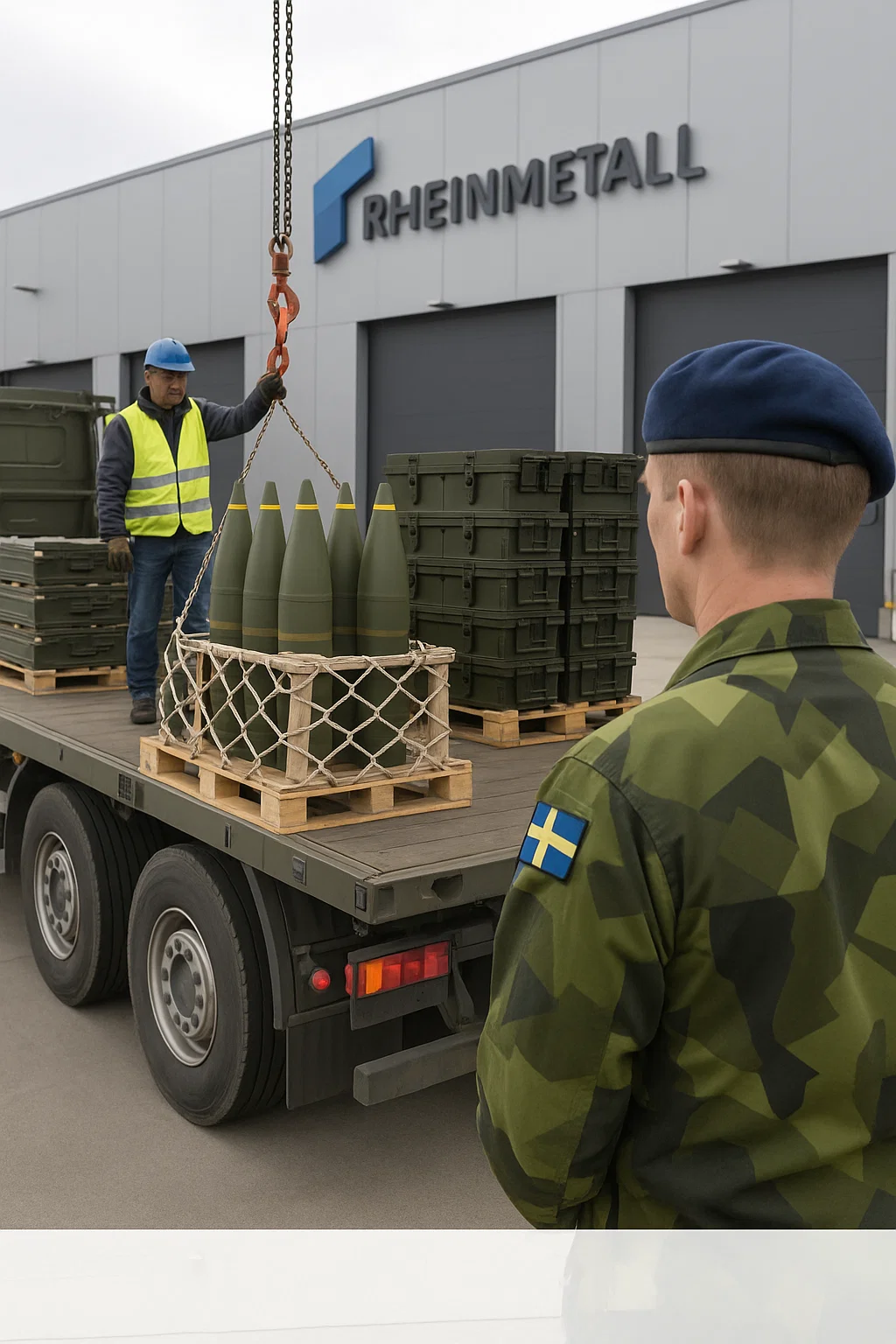 Munitionsfertigung bei Rheinmetall für das schwedische Militär