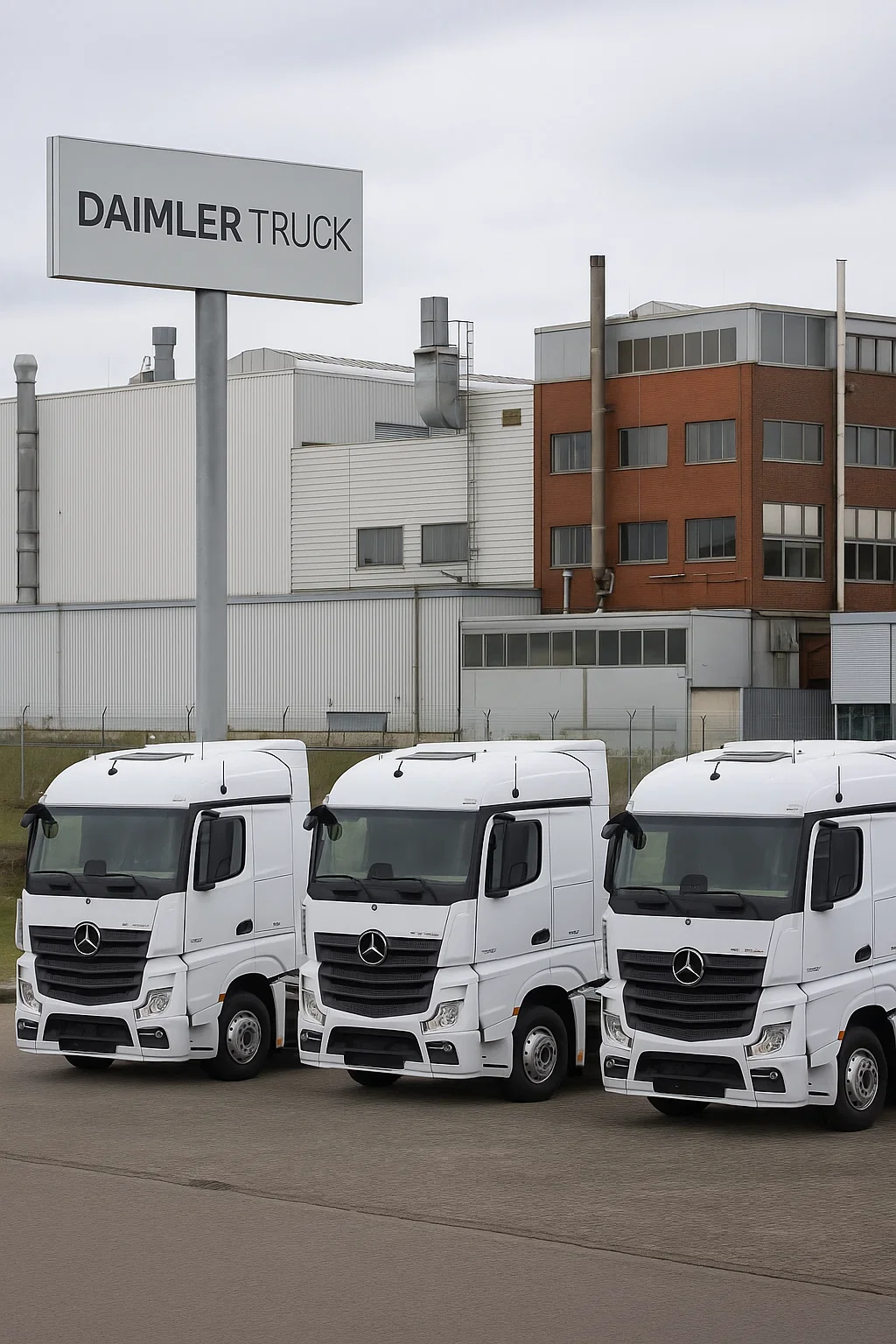 Daimler Truck Werk in Wörth: Symbolbild für Stellenabbau bis 2030