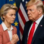 Ursula von der Leyen verhandelt mit Donald Trump über Strafzölle
