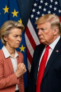 Ursula von der Leyen verhandelt mit Donald Trump über Strafzölle