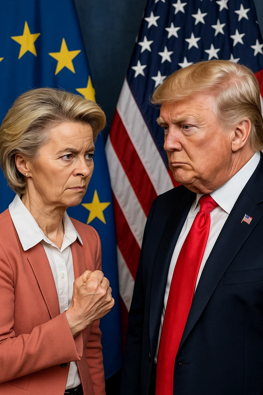 Ursula von der Leyen verhandelt mit Donald Trump über Strafzölle