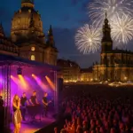 Sängerin Sophia auf der Bühne des Dresdner Stadtfests – Canaletto 2025“